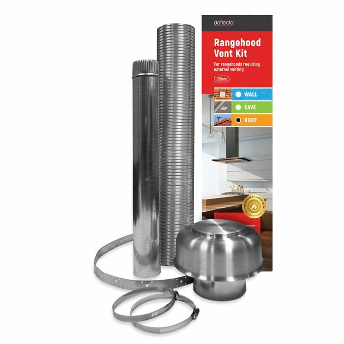 Deflecto 125mm Rangehood Roof Venting Kit