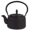 Teaology Traditional Japanese Design Durable Cast Iron Teapot 850ml Black