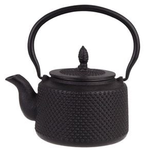 Teaology Traditional Japanese Design Durable Cast Iron Teapot 850ml Black