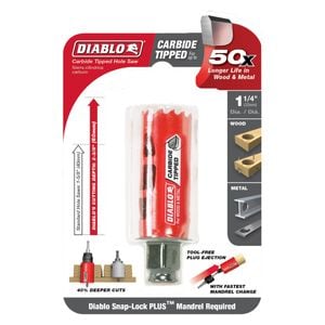 Diablo 32mm Carbide-Tipped Wood And Metal Hole Saw