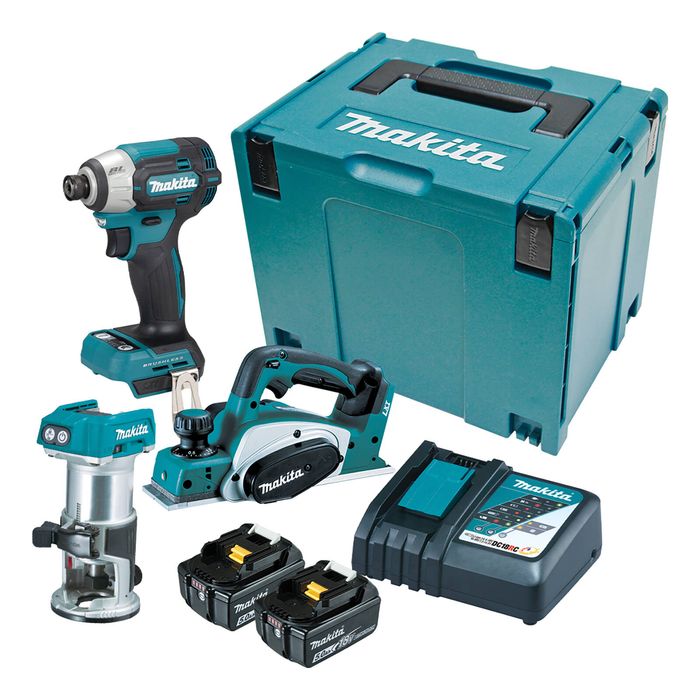 Makita 18V Brushless 3 Piece Combo Kit DLX3206TJ