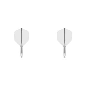 2x Target K-Flex Moulded Flight & Shaft No.6 Short - Clear