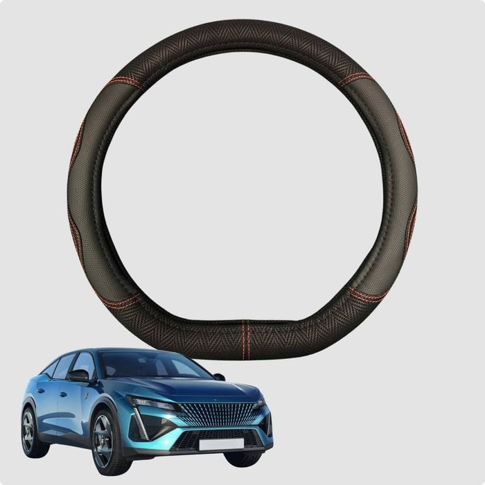 Steering Wheel Cover for Peugeot 408 2022-Current (P54) 38CM | D-Shape