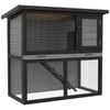 Advwin Rabbit Hutch 2 storey Wooden Rabbit Pet Cage Chicken Coop Guinea Pig House