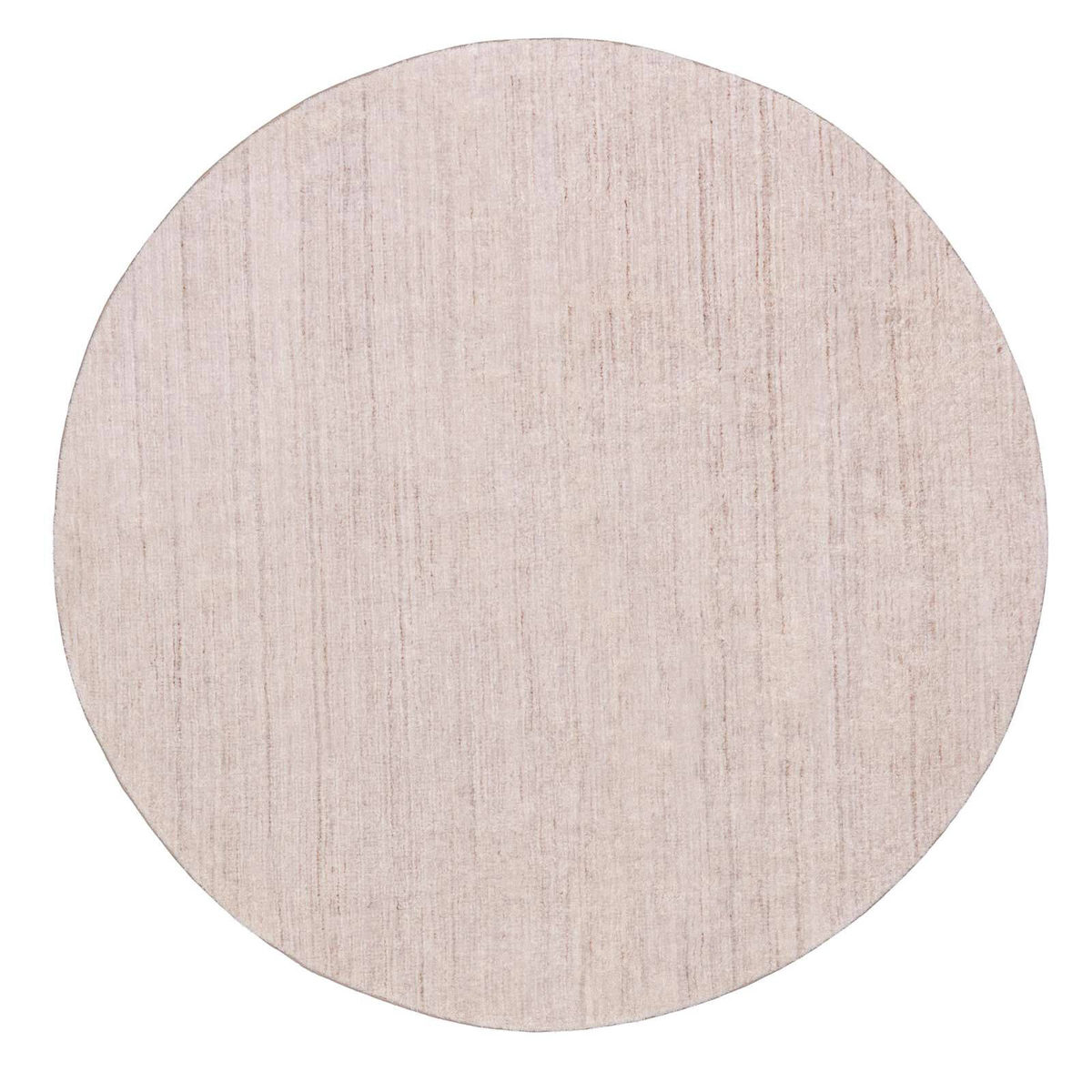 Loopsie-160cm X 160cm-anjo Beige Distressed Washable Round Rug ...