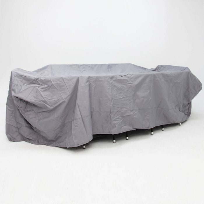 Large Rectangular Cover 9pc Dining - Grey