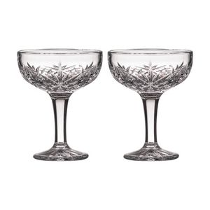 2PK Ophelia Crystal 400ml Coupe Glasses Cocktail Cup Stemware Glass Set Clear