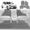 6D Diamond Car Floor Mats for VolksWagen Golf 2013-2021-Full Set-Grey-Outback GT