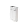 Stein 480 x 240 x 745mm White Select Floor Standing Handleless Compact Vanity