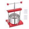 Vevor 0.8 Gal Fruit Wine Press Red 2 Stainless Steel Barrels Cider Apple Honey Making