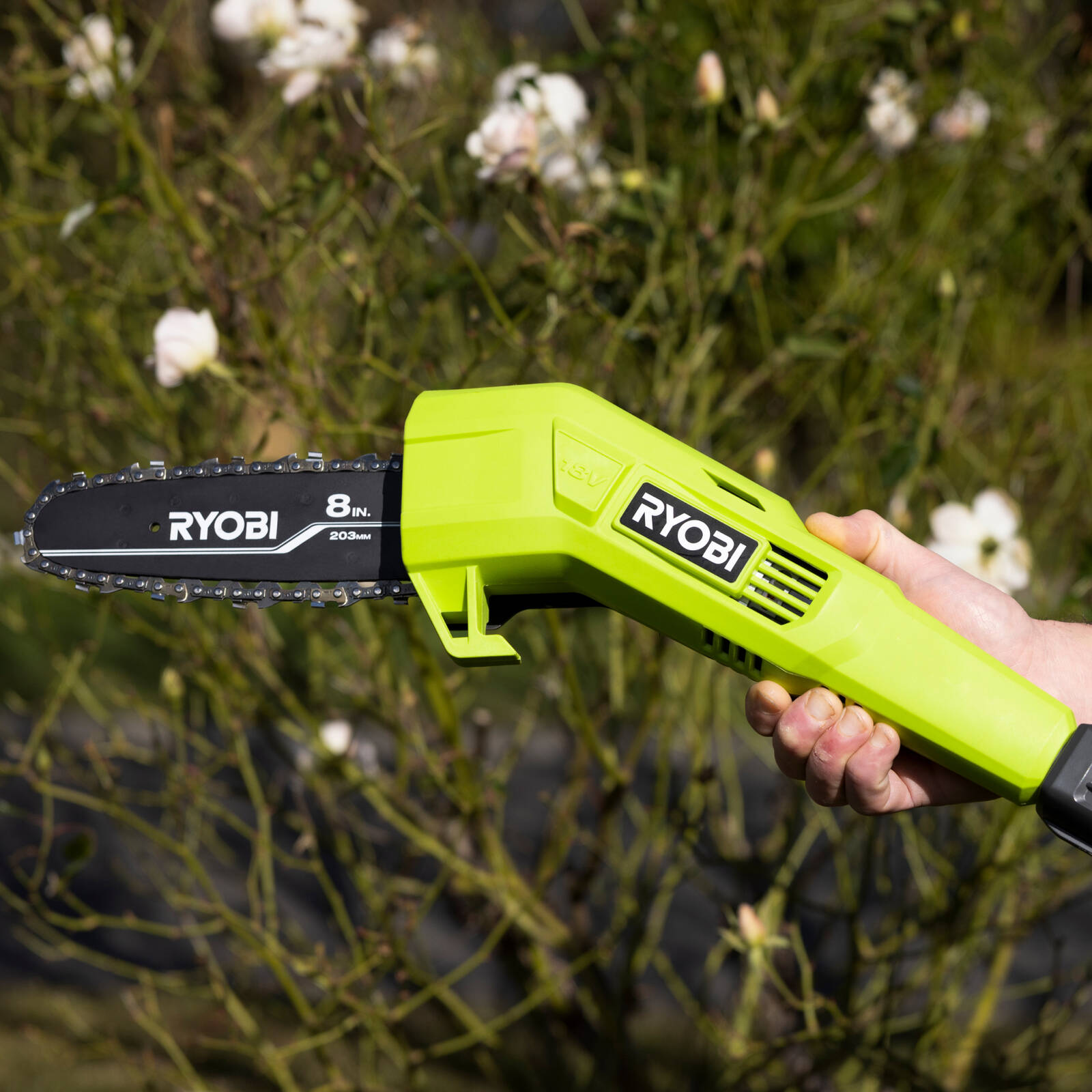 Ryobi 18V ONE EZ REACH 8 203mm Pole Pruner R18PPS130 Tool Only Bunnings Australia
