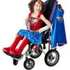 Dc Comics Wonder Woman Adaptive Girls Dress Up Costume - Size S