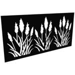 ProtectorAl 300 - 1200 x 1201 - 2400mm Satin Black / Gloss Black Bullrush Unframed Composite Decorative Panel