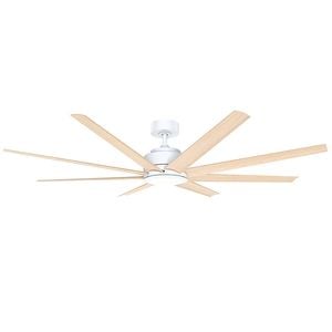 Vencha Titanic RWS Tri-Control 1830mm ABS Blades DC Ceiling Fan with light - White/Natural