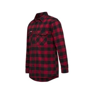 Hard Yakka Red Check Flannel Long Sleeve Shirt - Size 2XL