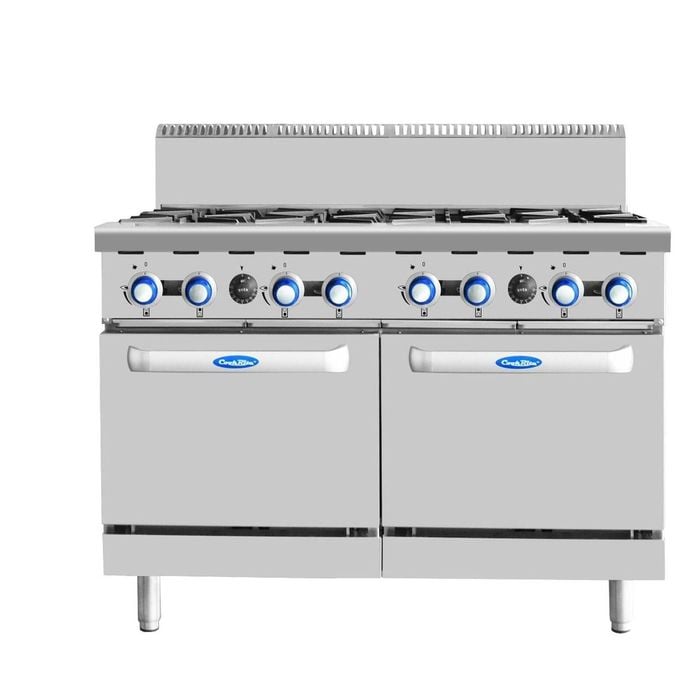Cookrite 224mj/h 8 Burners With Oven Ng At80g8b-o-ng