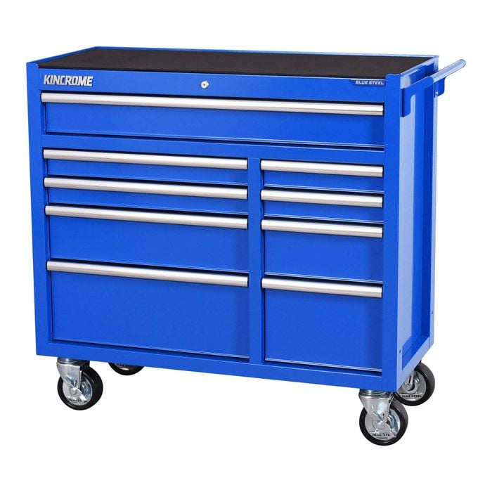 Kincrome BLUESTEEL 1045mm 41" 9 Drawer Tool Trolley