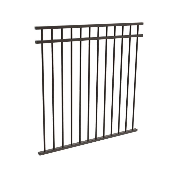 ProtectorAl 0350 - 1200 x 1200 mm Black Aluminium Pool Fence Panel DTR All Up - 350-1200mm Black