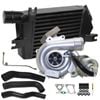 Upgrade Billet Turbo Charger With 60mm Intercooler & Hoses And Genuine Oil Feed Pipe For Mitsubishi Triton Mn 4d56 2.5l Vt10