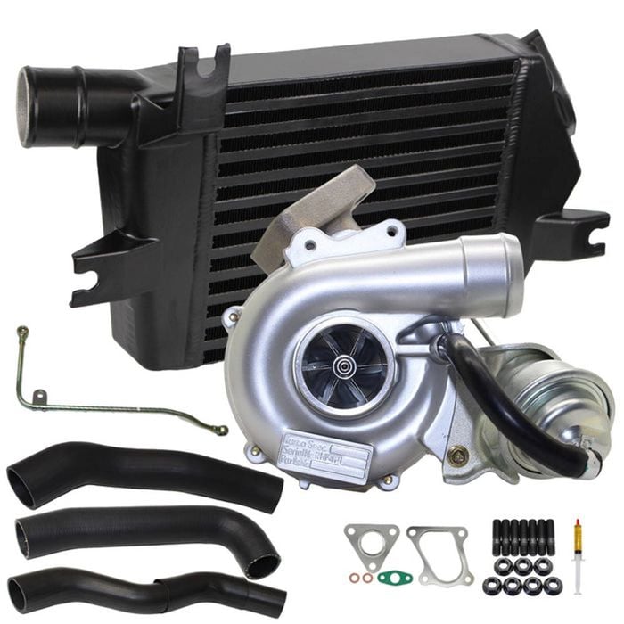 Upgrade Billet Turbo Charger With 60mm Intercooler & Hoses And Genuine Oil Feed Pipe For Mitsubishi Triton Mn 4d56 2.5l Vt10