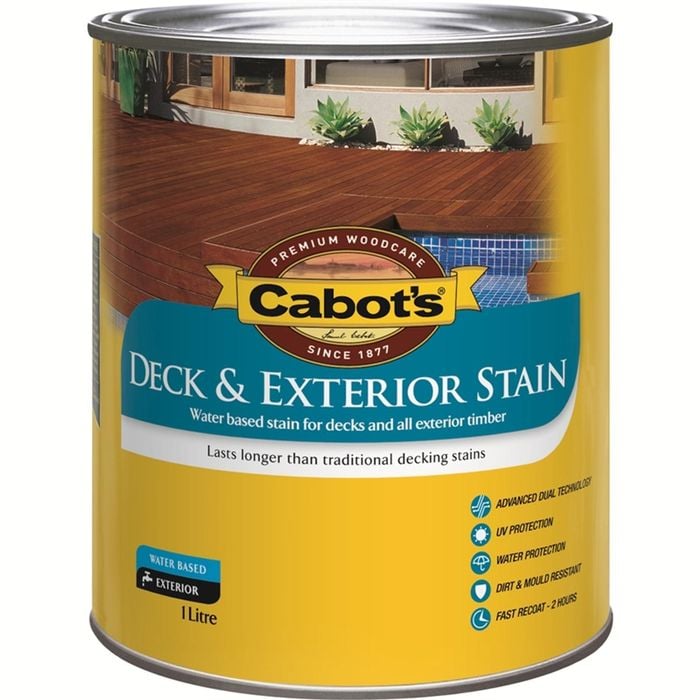 Cabot's 1L Blackbean Water Based Deck And Exterior Stain