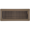Accord 10 x 30cm Brown Metal Louvered Floor Vent