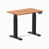 Desky Dual Mini Sit Stand Desk Matte Black Frame 80cm