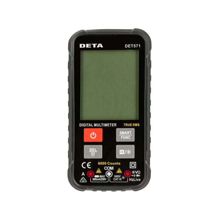 DETA 600V True-RMS Digital Multimeter