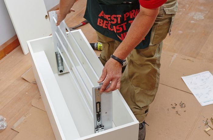 Installing the drying rack