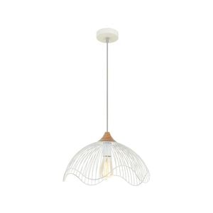 CLA Lighting SPIAGGIA Dome/Cone (Wavy Edge) Pendant Light - Dome/White