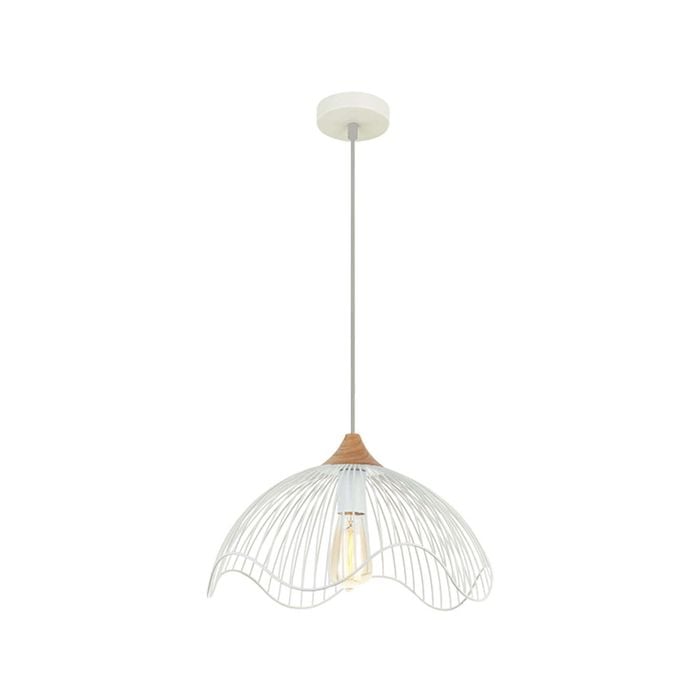 CLA Lighting SPIAGGIA Dome/Cone (Wavy Edge) Pendant Light - Dome/White