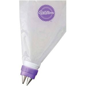 Wilton Duo Piping Tip Coupler Ring Cake Icing Frosting Baking Decorating Set