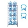 VEVOR 5-Tier Water Jug Holder Black with Double Row Rack 10 Bottles