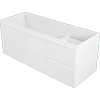 CIBO Tonic 1200mm Gloss White Wall Hung Vanity - Cabinet Only