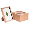 Nicola Spring 8" X 10" 3d Box Photo Frames With White 4" X 6" Mount - Light Wood - Pack Of 5