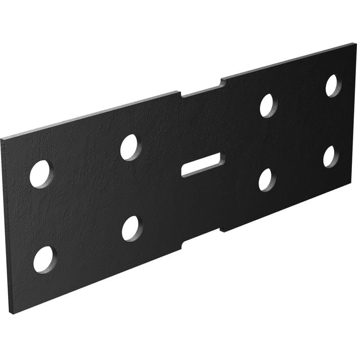 Dunnings 200 x 70 x 3mm Black Heavy Duty Bracket Plate