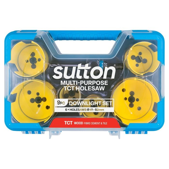 Sutton Tools 6 Piece Multi-Purpose Downlight Holesaw Set