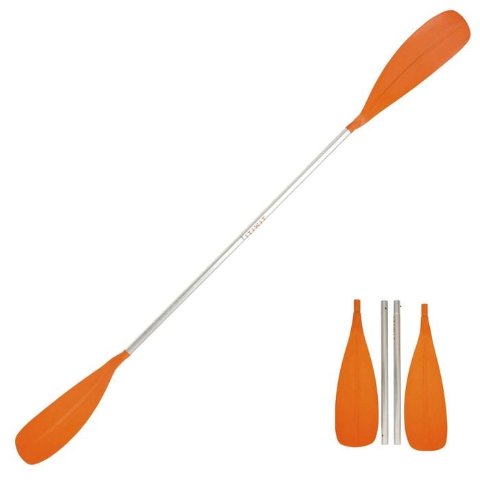 Decathlon - 100 Four-Piece Split Kayak Paddle Orange - One Size