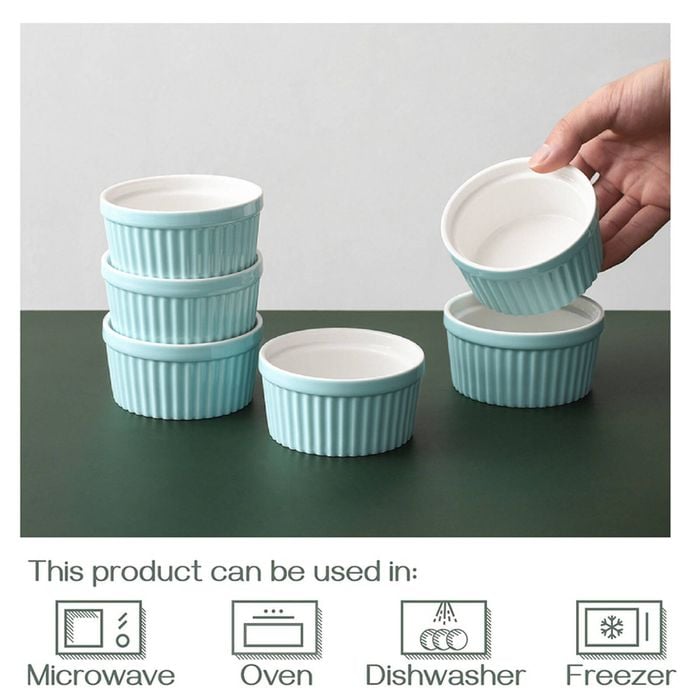 Ramekins 118ml Ramekins for Creme Brulee Porcelain Ramekins Oven