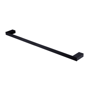 Oliveri 800mm Matte Black Madrid Single Towel Rail