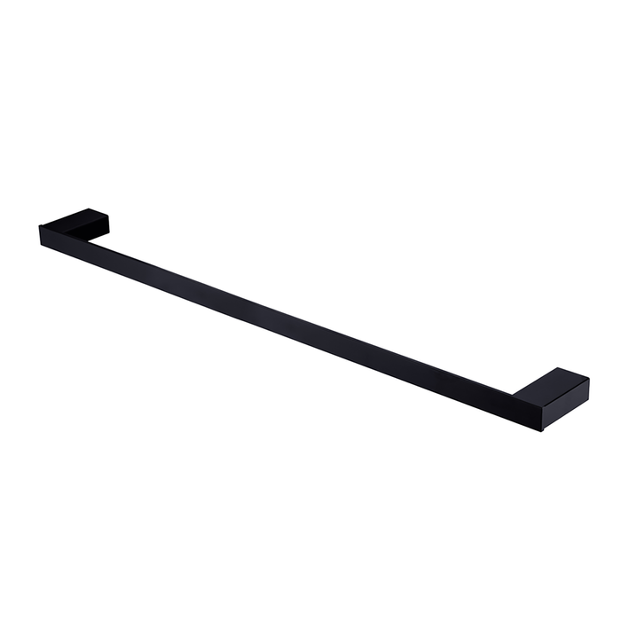 Oliveri 800mm Matte Black Madrid Single Towel Rail