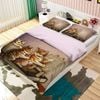 3D Cat Blackboard 014 Bed Pillowcases Quilt Queen Size
