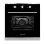 Kleenmaid 60cm 75L 5 Function Black And Stainless Steel Oven