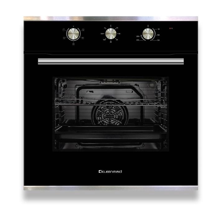 Kleenmaid 60cm 75L 5 Function Black And Stainless Steel Oven