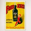 Galrie Fred Zizi Vintage Art Deco Apertif Poster (1932) Timeless Elegance Home Décor, Wood Frame, 70 x 100cm (28 x 40inch)