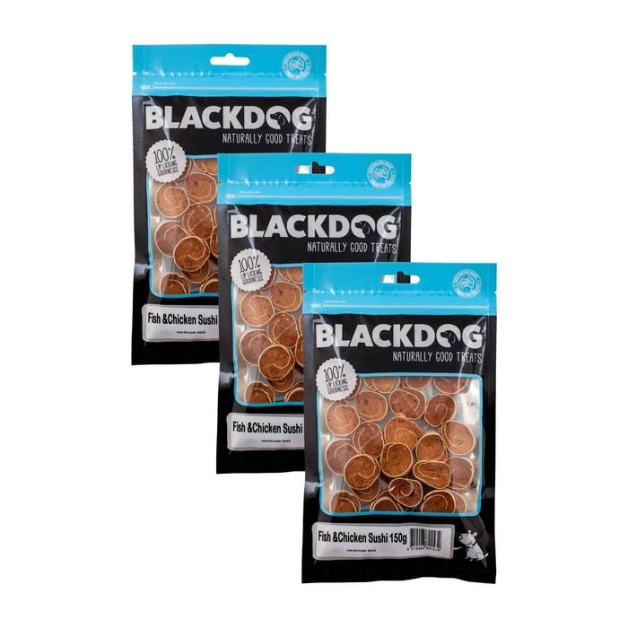 Blackdog Fish & Chicken Sushi - 150g B243x3