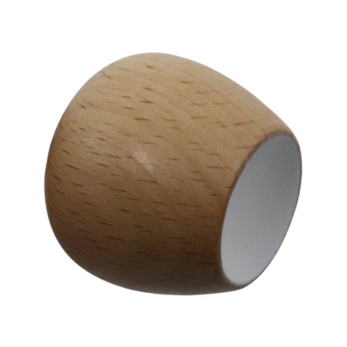 Adoored 34mm White Pine Cabinet Knob - 4 Pack
