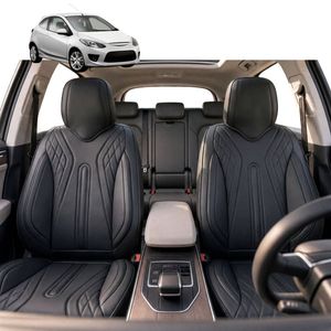 Australian Goose Front Seat Covers for Mazda 2 2007 - 2014 (DE) - PU Leather, Black (2pc)
