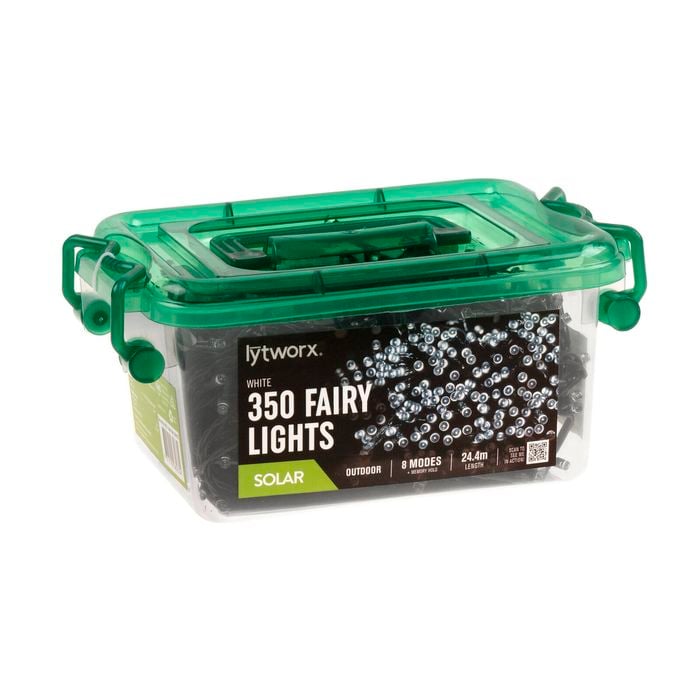 Lytworx White Solar Fairy Lights - 350 Pack