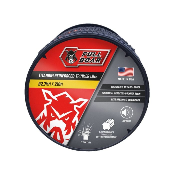 Full Boar Ø2.7mm x 210m Titanium Reinforced Trimmer Line